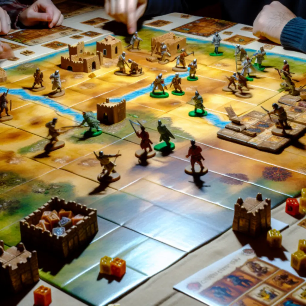 Dynamiczne ujęcie planszy podczas oblężenia