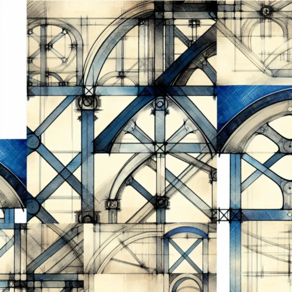 Szkic planu zamku – symbol regulaminu i zasad